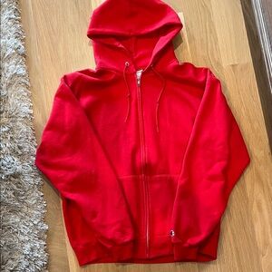 Men’s Large Zipper Front Hooded Champion Sweatshirt